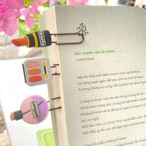 Cách sử dụng kẹp ghim giấy: Đánh dấu trang sách