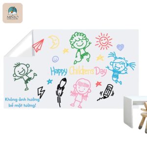Bảng trắng dán tường không dùng keo